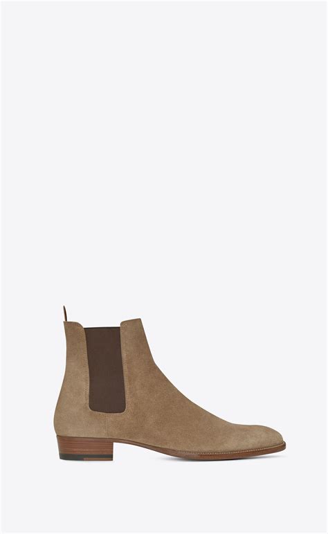 ysl mens suede chelsea boots|saint laurent chelsea boots men.